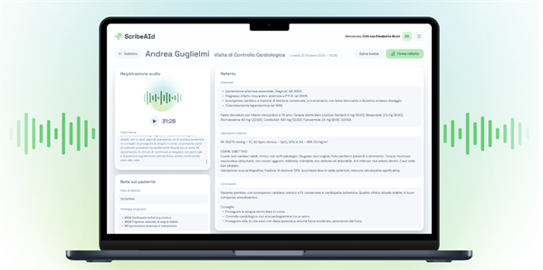 ReportAId: ScribeAId rivoluziona la documentazione clinica con l'intelligenza artificiale