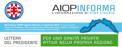 É nata la newsletter Aiop Liguria Informa